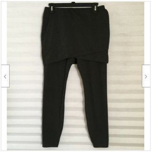 CAbi M'Leggings Dark Gray Layered Skirted Leggings Style# 3577‎ Women's Size S